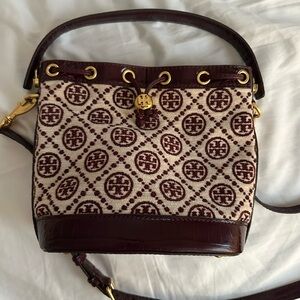 Tory Burch Monogram Bucket Bag